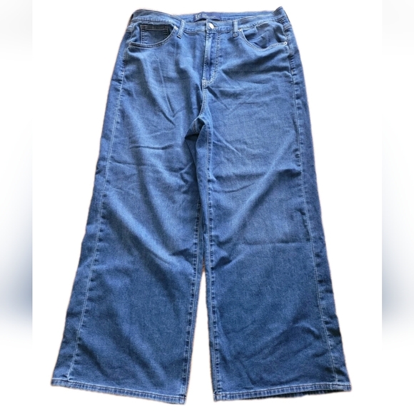 Gap Women's High Rise Wide Leg Sweatpant Jeans Size 16 /33R - Picture 4 of 5